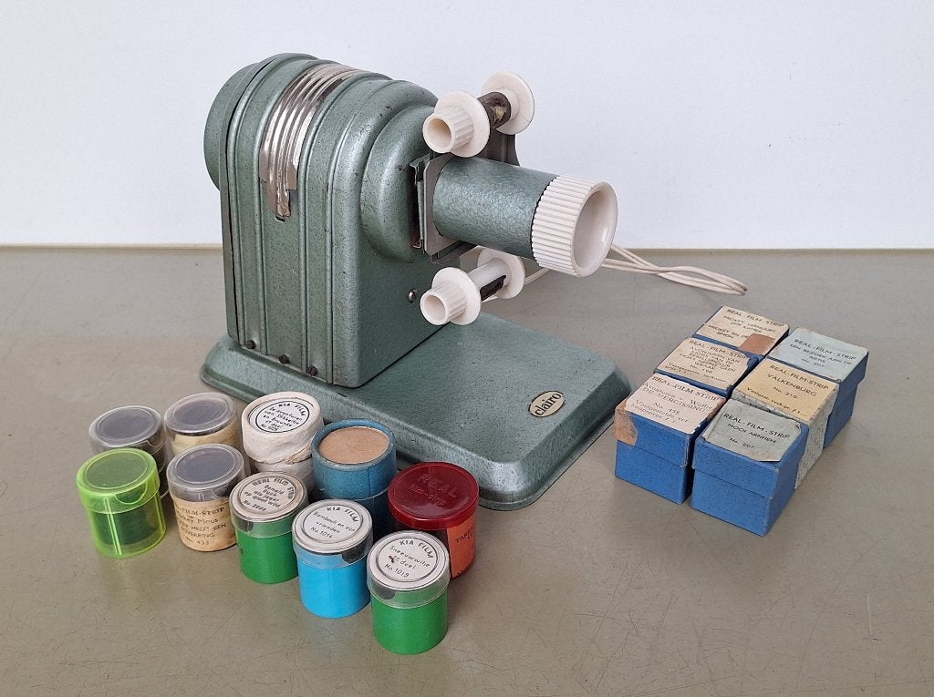 art-deco stijl Clairo toverlantaarn projector met filmpjes, Ophalen of Verzenden, Gebruikt