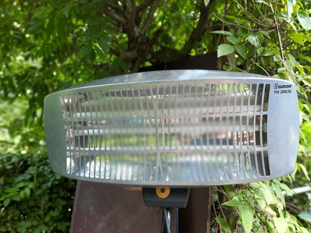Eurom 3 standen heater op voet zgan, Ophalen, Zo goed als nieuw, Elektrisch, Vloer