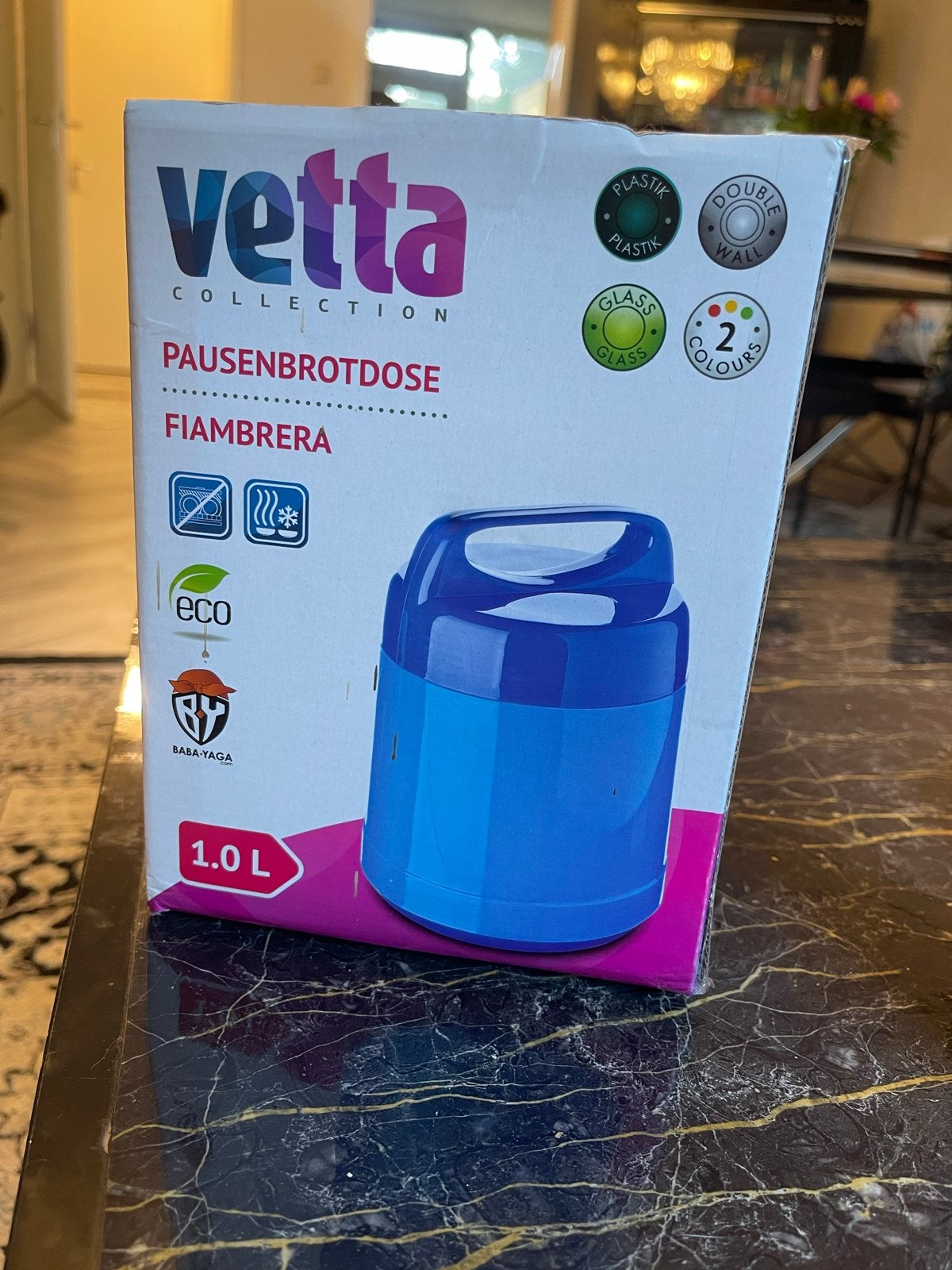 Vetta Thermos Lunchbox 1.0L - Blauw, Blauw, Kunststof, Nieuw, Ophalen of Verzenden