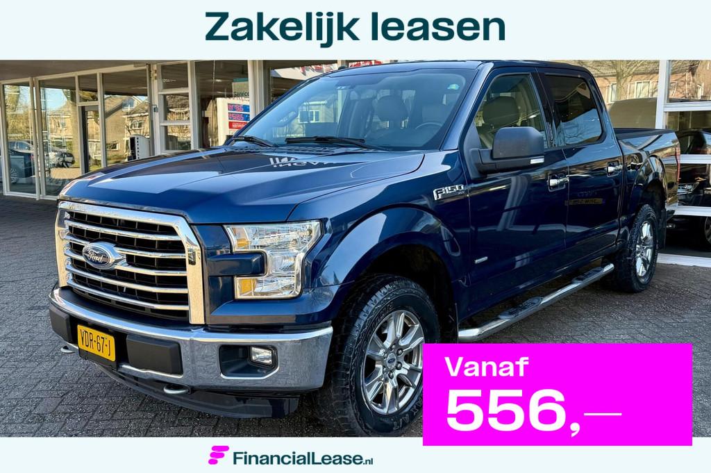 Ford USA F150 3.5 V6 Ecoboost SuperCrew MARGE! Camera, Clima, Gebruikt, Euro 6, Blauw, F-150