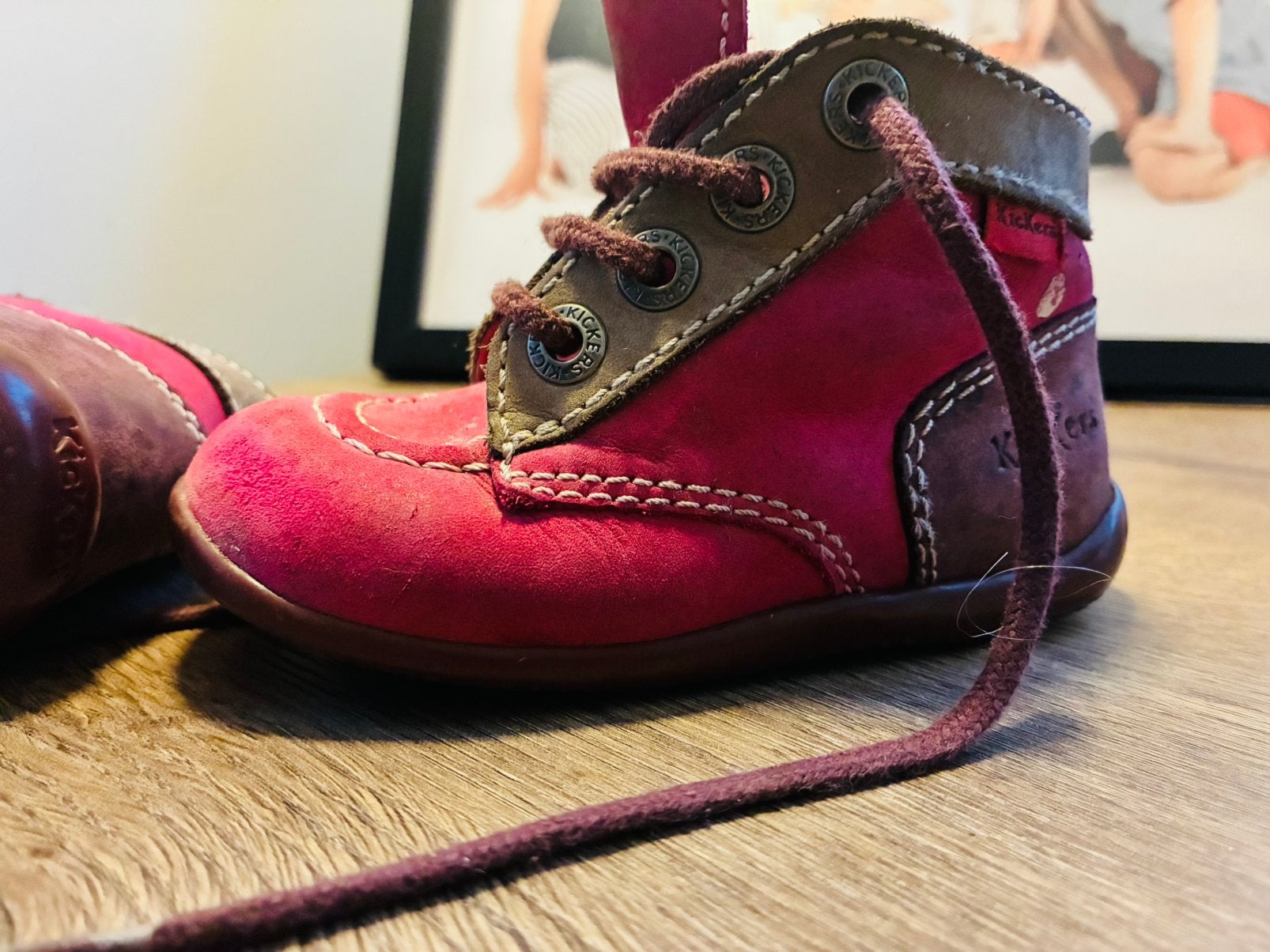 Kickers /Maat 23 zeer goede kwaliteit, echt leer, Gebruikt, Meisje, Schoenen, Ophalen of Verzenden