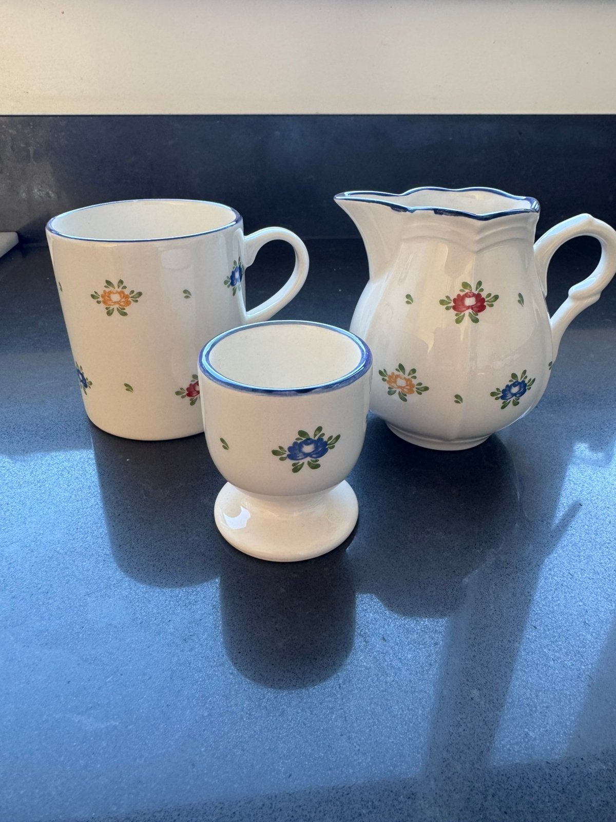 Servies Fayencerie Petit Rose, Ophalen of Verzenden