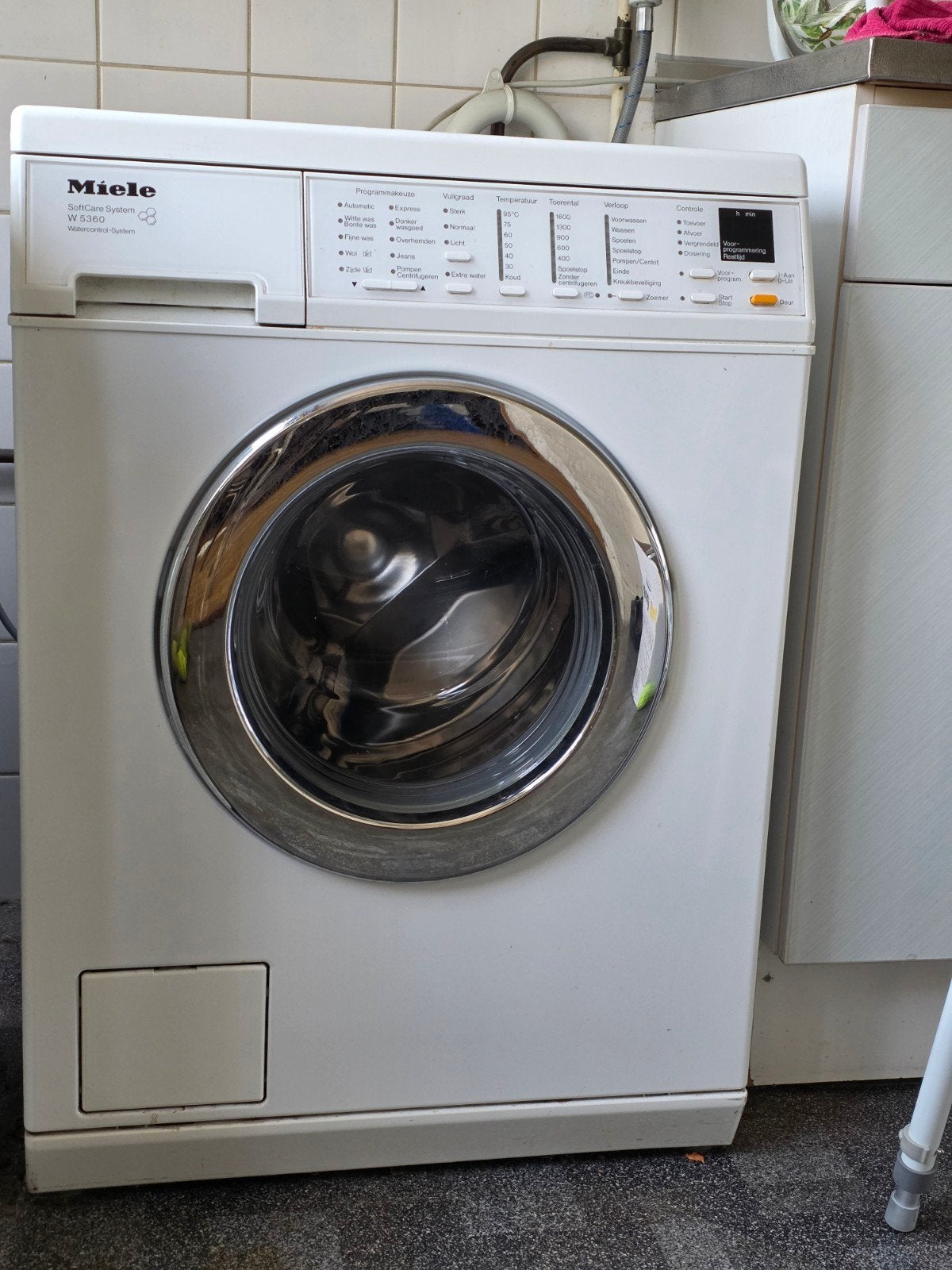 Wasmachine, Witgoed en Apparatuur, Wasmachines, Ophalen, Gebruikt, Voorlader, 85 tot 90 cm