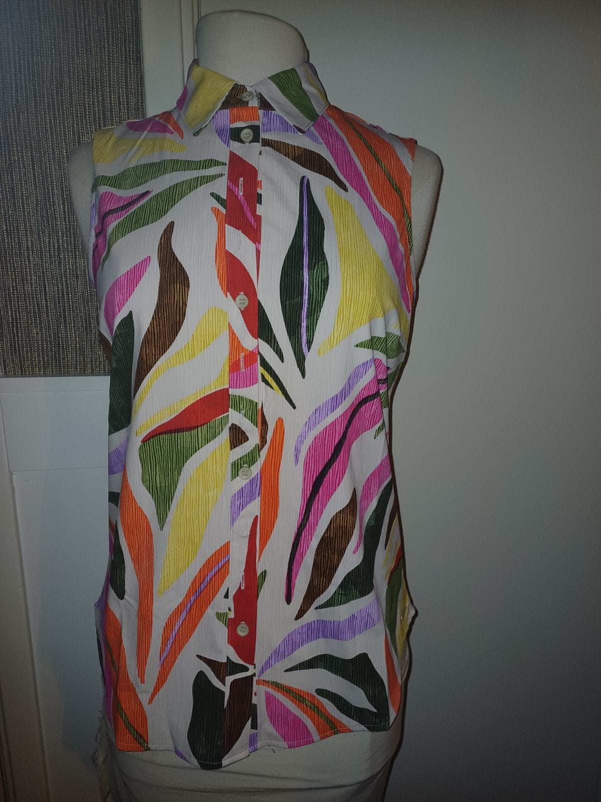 Mi piace travel mouwloze blouse Kit Summer Leaf dance print, Kleding | Dames, Mp, Mp, Meerkleurig, Maat 46/48 (XL) of groter