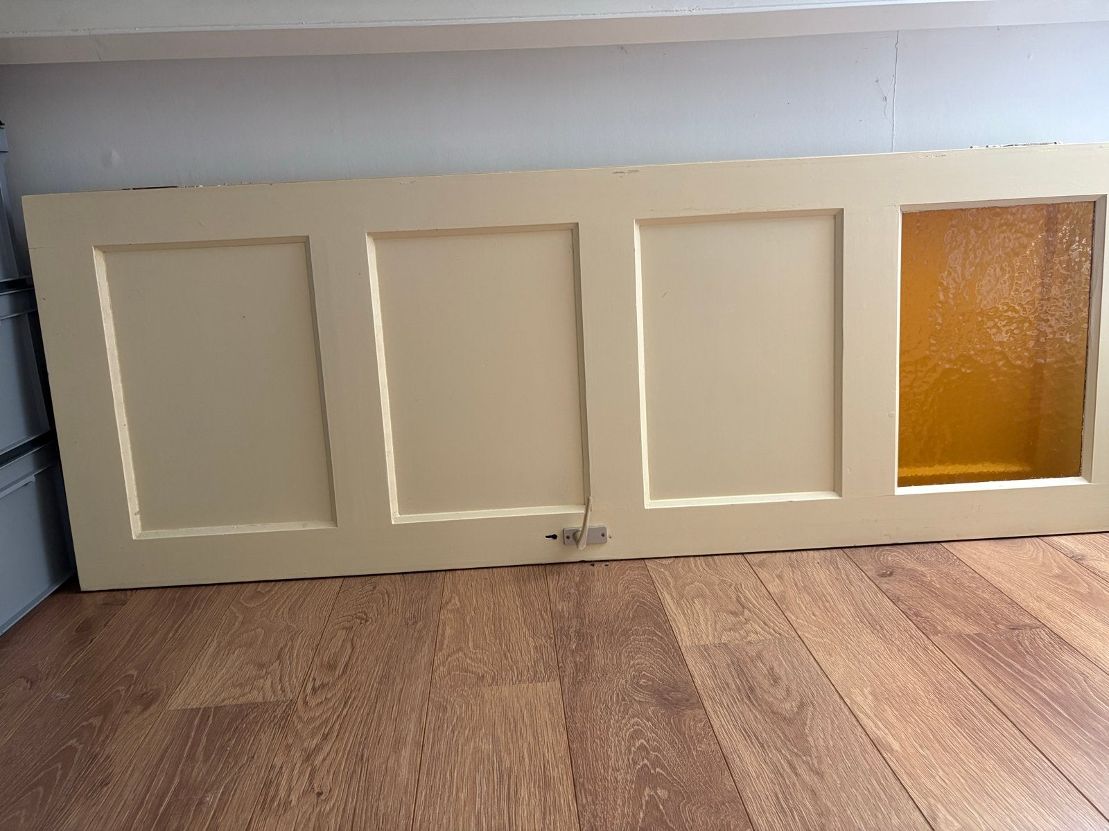 Jaren '30 Paneeldeur met glas, Doe-het-zelf en Verbouw, Deuren en Horren, Ophalen, Gebruikt, Minder dan 80 cm, Binnendeur