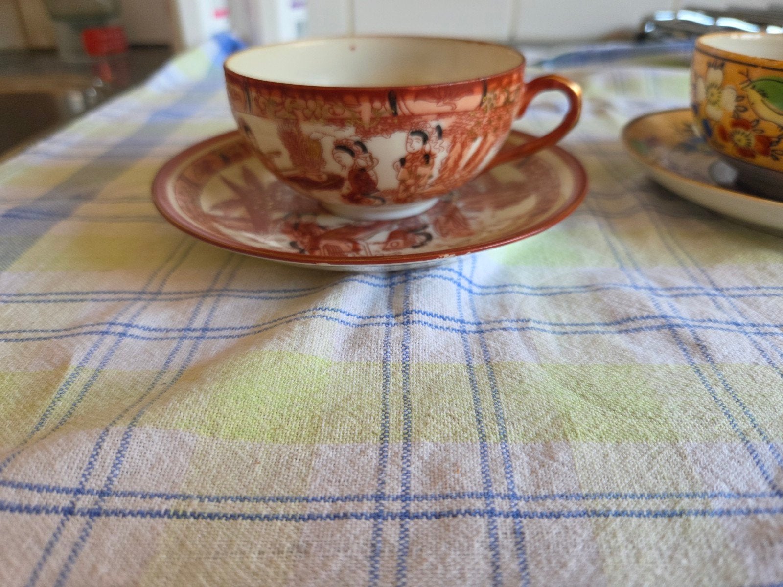 Sier kop en schoteltjes en theebakjes, Ophalen of Verzenden