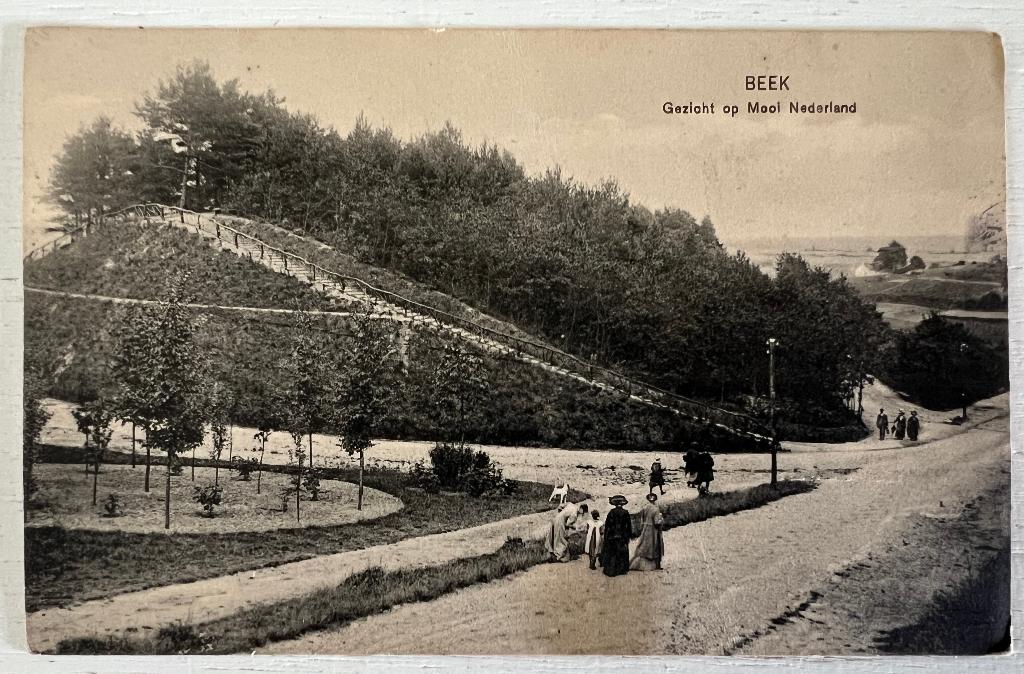 Oude Ansichtkaart - Beek - Gezicht op Mooi Nederland (1913), Ophalen of Verzenden, Voor 1920, Gelopen, Limburg