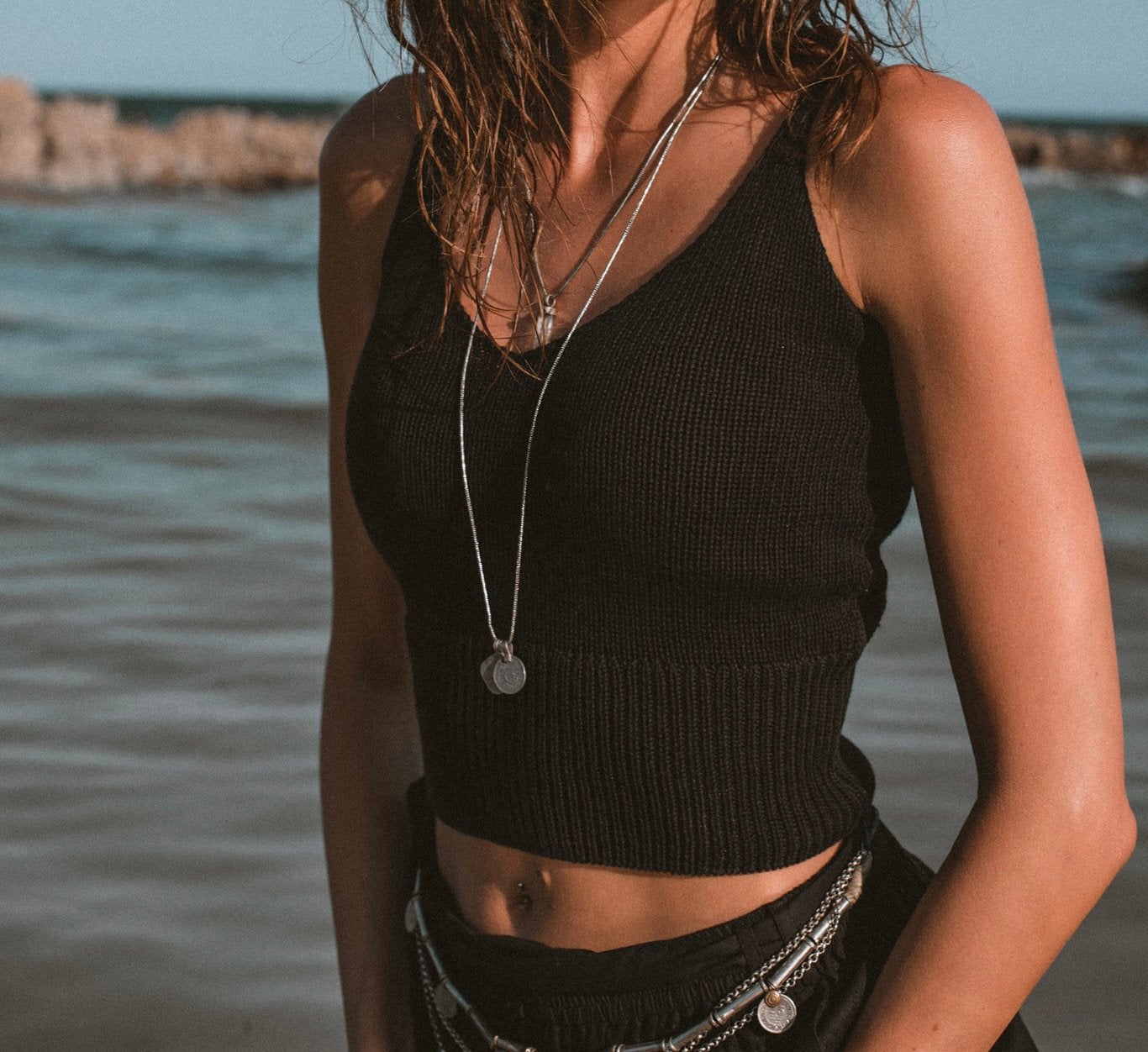 Moost Wanted Zahra knitted top maat XS/S, Kleding | Dames, Zwart, Ophalen of Verzenden, Zo goed als nieuw, Zonder mouw