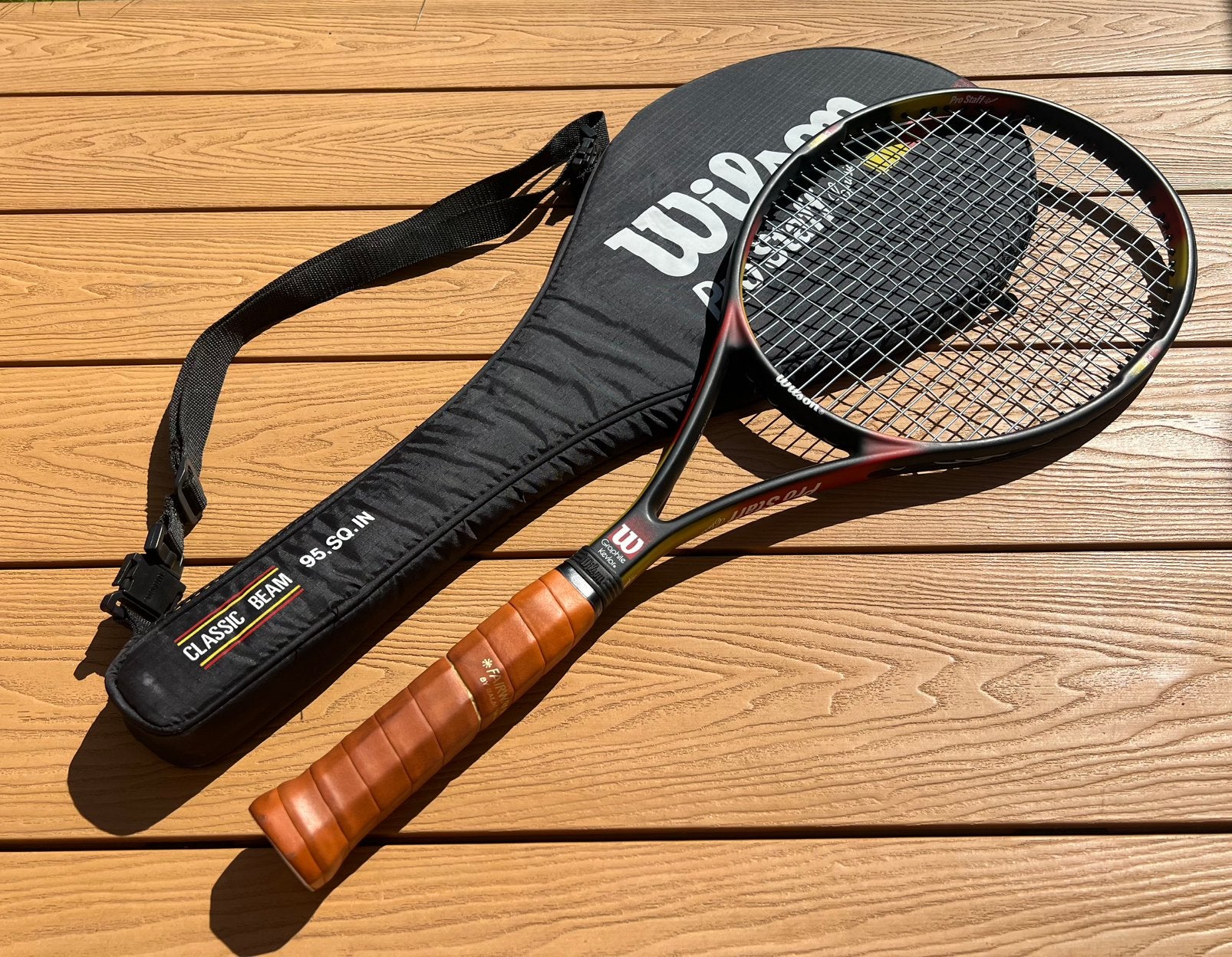 Wilson Pro staff classic 6.1 nieuwstaat grip L5, Sport en Fitness, Tennis, Ophalen of Verzenden, Zo goed als nieuw, Wilson, Racket