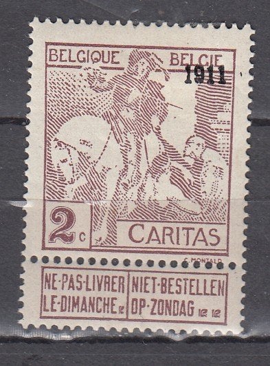 Belgie ocb 94 ong, Postzegels en Munten, Postzegels | Europa | België, Verzenden, Postfris