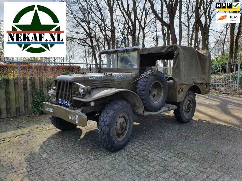 Dodge WC51 Weapons Carrier 1943 12V, Auto's, Trekhaak, Origineel Nederlands, Handgeschakeld, Vierwielaandrijving