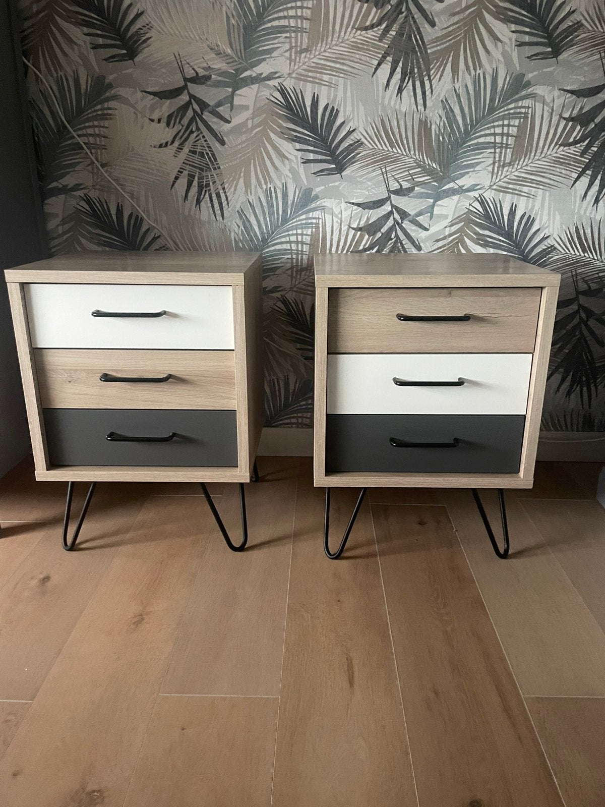 Twee prachtige nachtkastjes te koop, Ophalen, Zo goed als nieuw, Minder dan 45 cm, 55 tot 70 cm