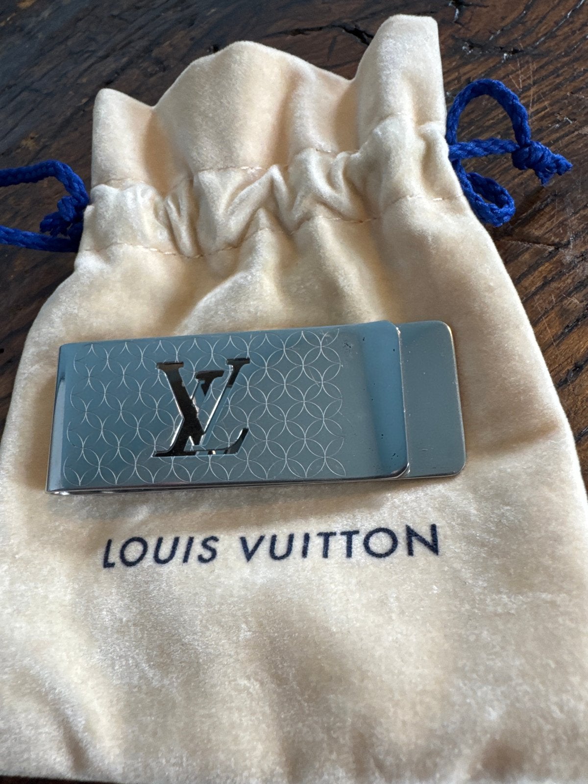 Louis vuitton moneyclip, m65041 | factuur aanwezig, Verzenden, Zwart