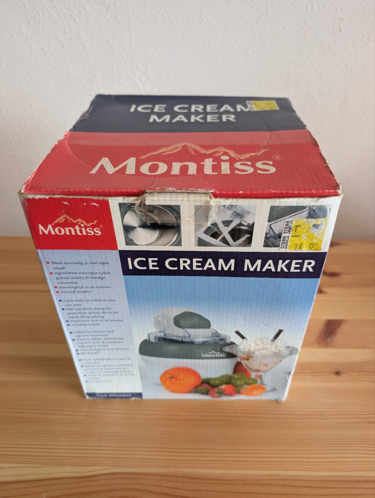 Montiss IJsmachine - Maak zelf heerlijk ijs!, Ophalen of Verzenden