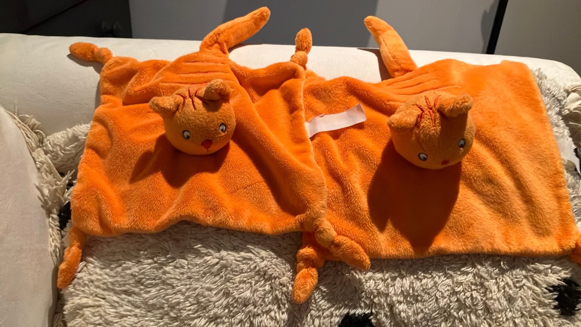 Happy horse dikkie dik kater knuffeldoekje, Oranje, Gebruikt, Overige karakters, Ophalen of Verzenden