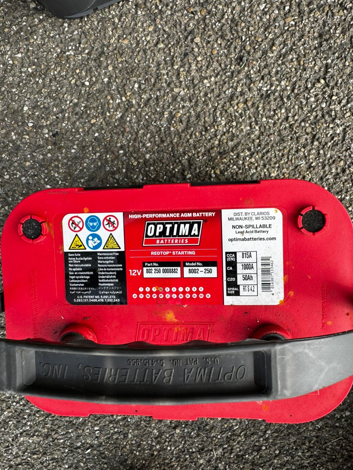 Accu start motor  12 volt, Auto-onderdelen, Accu's en Toebehoren, Ophalen of Verzenden