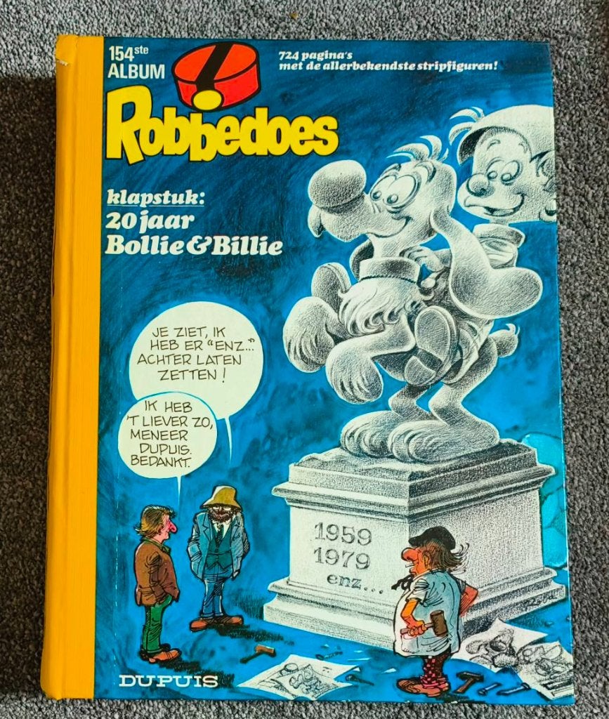 Ingebonden Robbedoes nr.154 1980., Gelezen, Robert Velter, Eén stripboek, Ophalen of Verzenden
