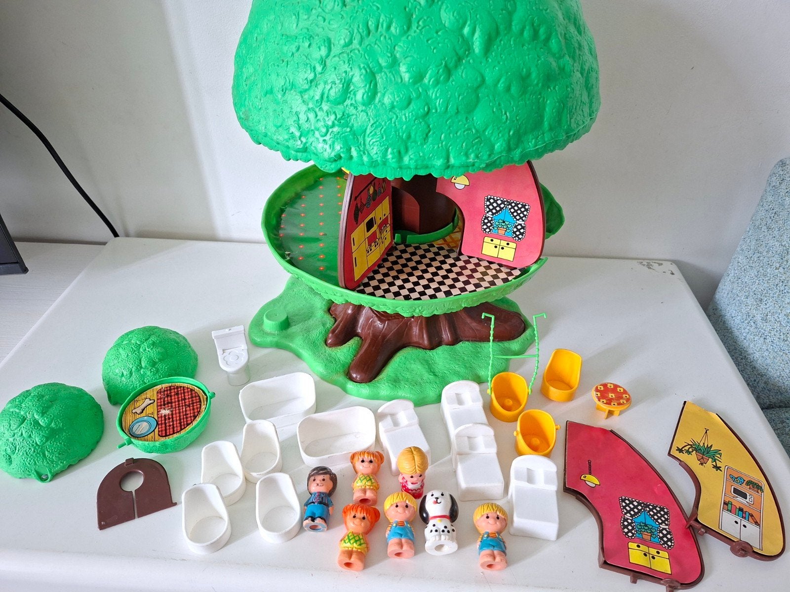 Vintage Kenner Tree Tots Klorofil Speelboom met figuren, Ophalen of Verzenden, Gebruikt, Jongen of Meisje