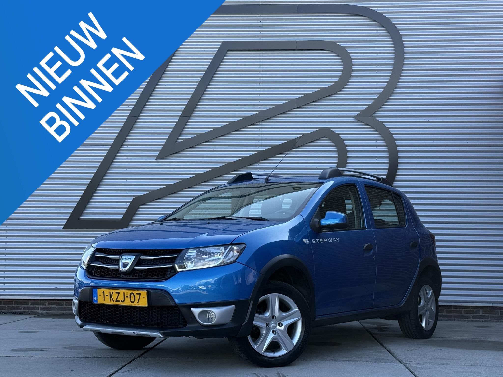 Dacia Sandero 0.9 TCe Stepway Lauréate Navi|Airco|Cruise|PD, Auto's, Voorwielaandrijving, Stof, Blauw, Origineel Nederlands