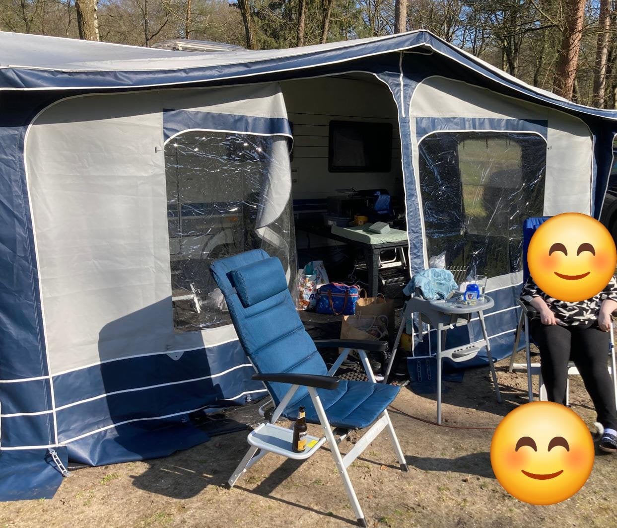 Hypercamp voortent met luifel, Ophalen, Gebruikt, Tot en met 4