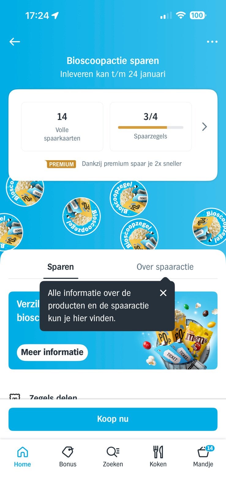 Bioscoop kaartjes, Verzenden, Zegels, Bonnen of Punten