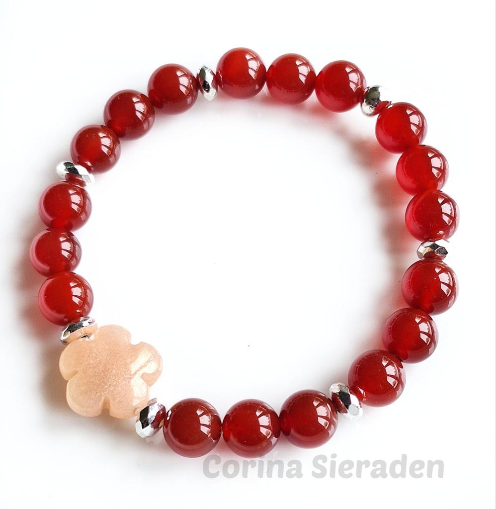 Armband van natuursteen, Ophalen of Verzenden, Nieuw