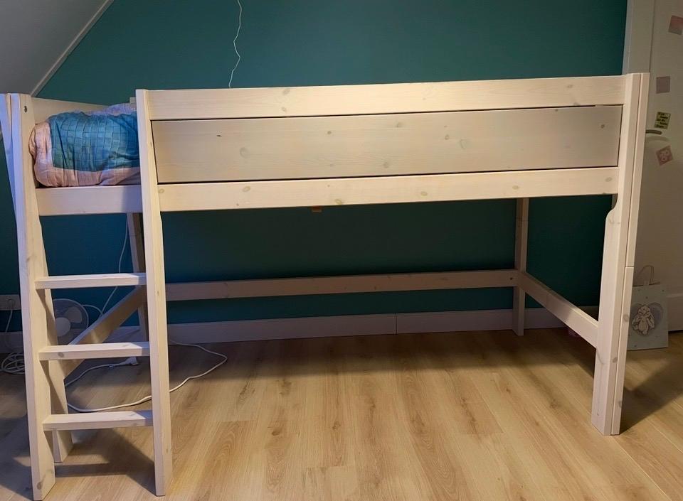 Lifetime Kidsrooms Halfhoogslaper met lattenbodem, Ophalen, Gebruikt, 90 cm, Eenpersoons