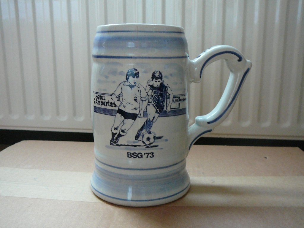 Delfts blauwe bierpul BSG 73, 16,5 cm. Hoog, Ophalen of Verzenden