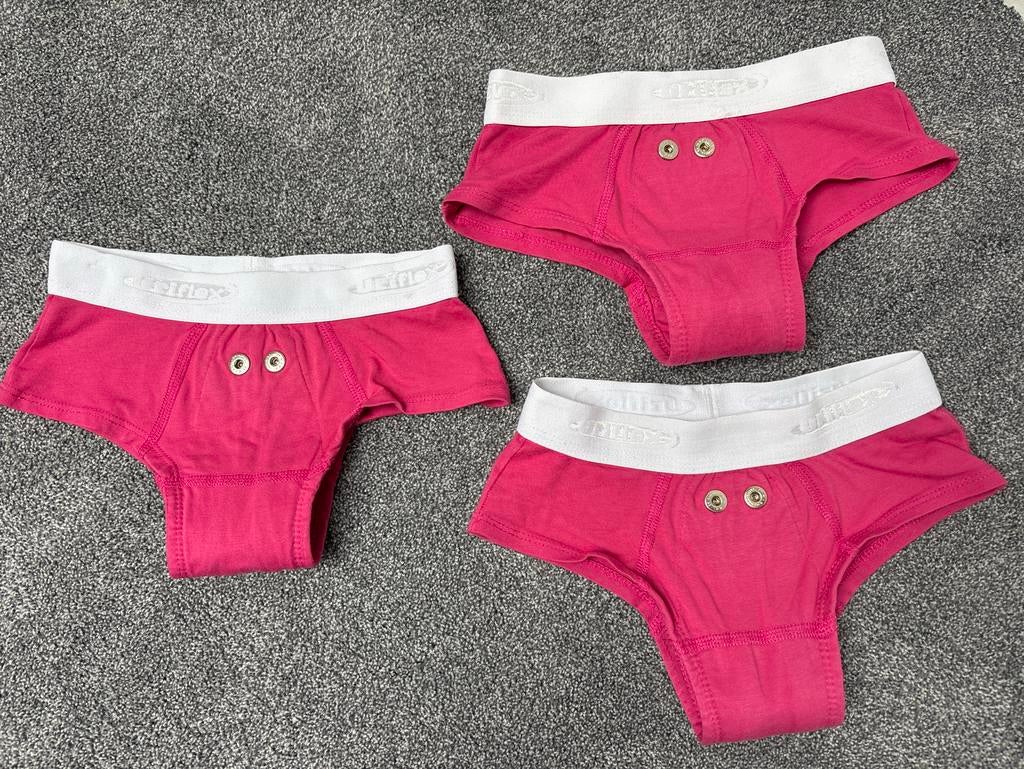 3-pack Roze Urifoon Sensorbroekjes 116-122, Ophalen of Verzenden, Gebruikt, Meisje, Nacht- of Onderkleding