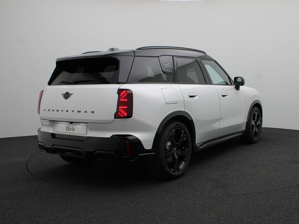 MINI Countryman E John Cooper Works + M Pakket + Getint glas, Auto's, Mini, Zwart, Countryman, Leder en Stof, Wit