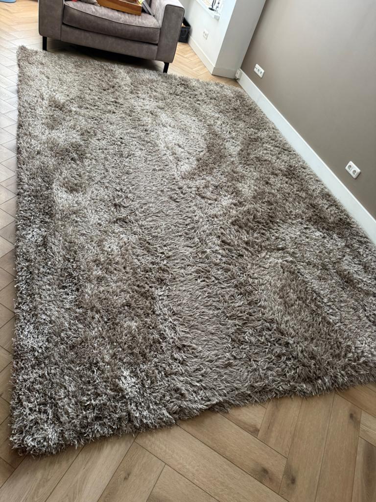 Love Shaggy Beige - Hoogpolig Vloerkleed 250x350, Ophalen, Beige, 200 cm of meer, 200 cm of meer