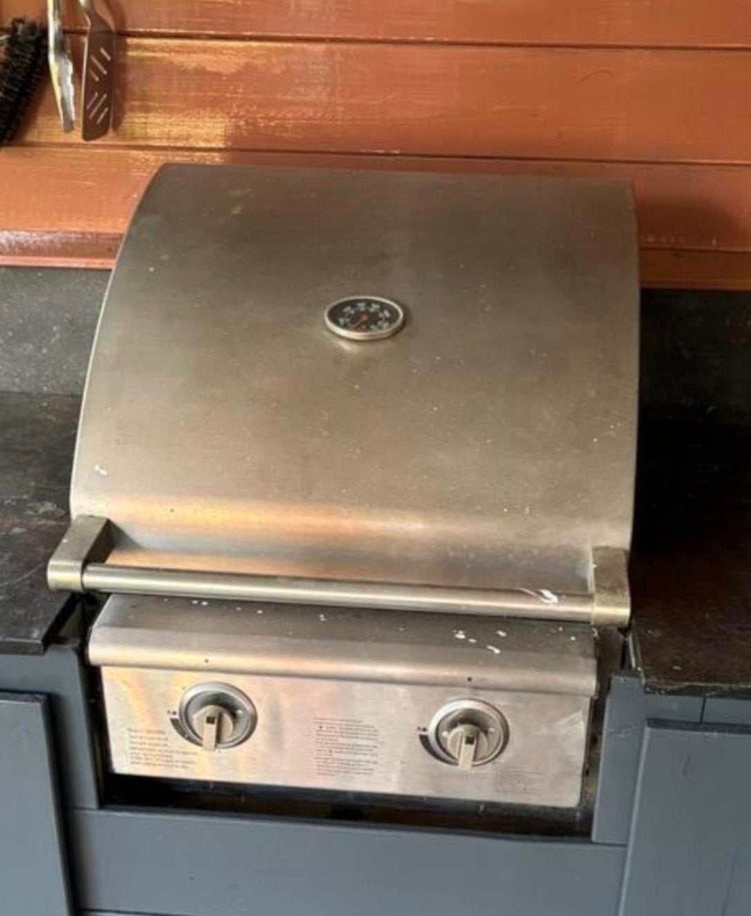 Mooie inbouw gasbarbecue, Tuin en Terras, Gasbarbecues, Ophalen, Gebruikt, Onbekend