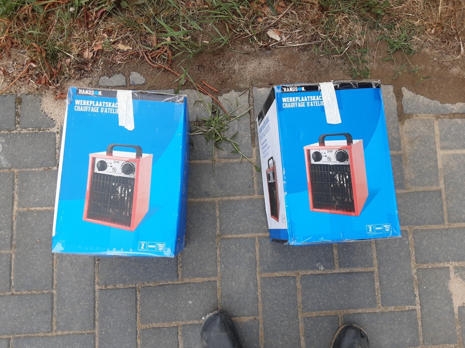 Hands-on Werkplaatskachel - 2 stuks, Ophalen, Minder dan 30 cm, Minder dan 60 cm, 800 watt of meer