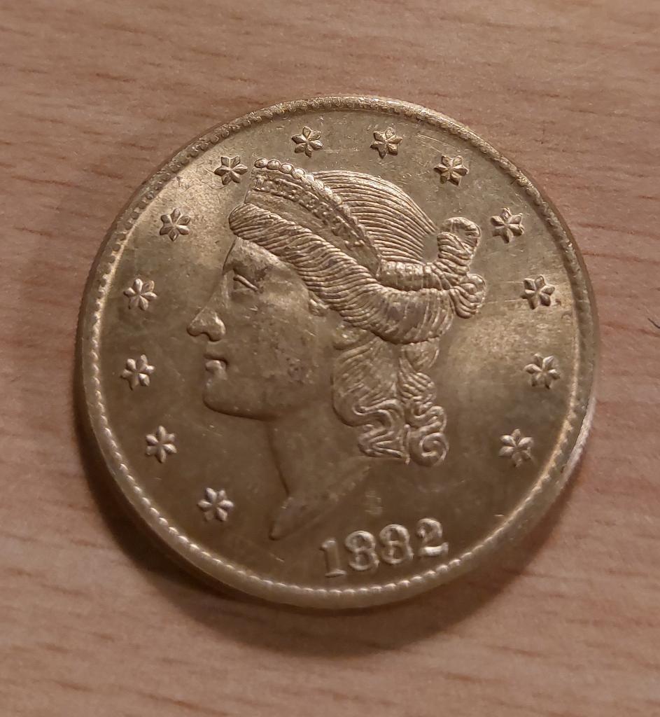 Naslag 20 dollar 1882, Ophalen, Overige materialen