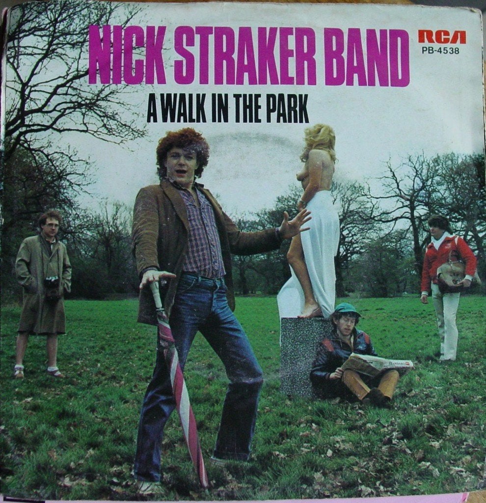 45T 7INCH VINYL SINGLE NICK STRAKER BAND, Ophalen of Verzenden, Zo goed als nieuw, Pop