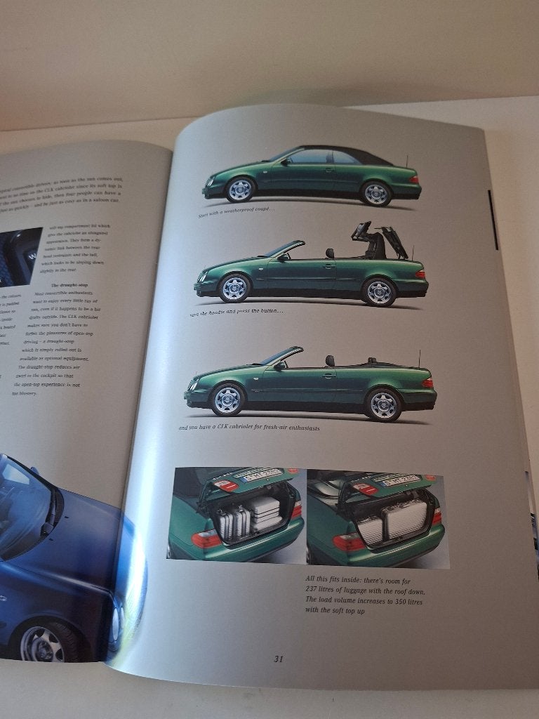 Mercedes Benz CLK Cabriolet - type 208   verkoopbrochure, Ophalen of Verzenden, Zo goed als nieuw, Mercedes