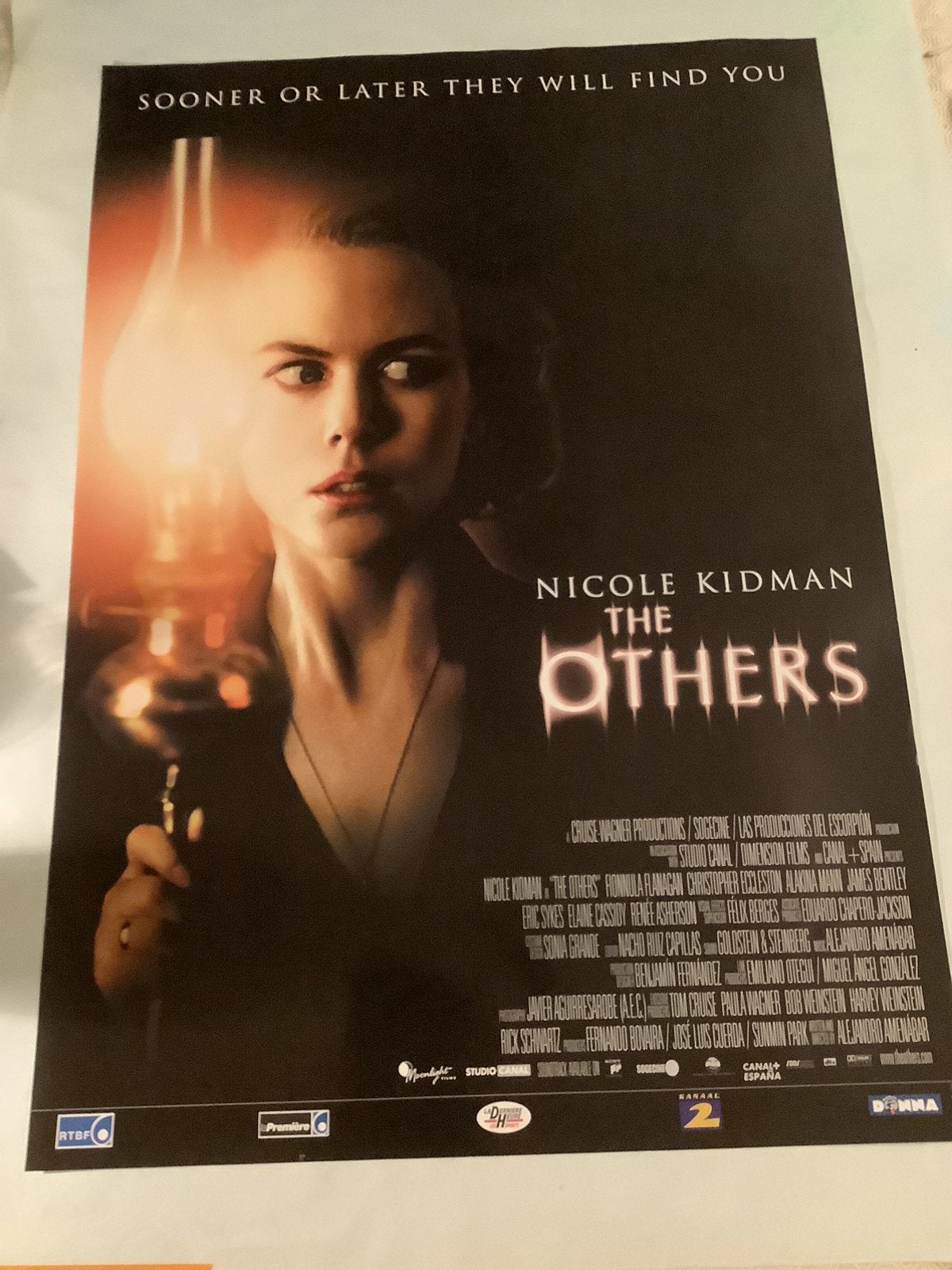 THE OTHERS   FILMPOSTER  (Belgie)    70-100 cm, Verzenden, Zo goed als nieuw, Deurposter of groter, Film en Tv