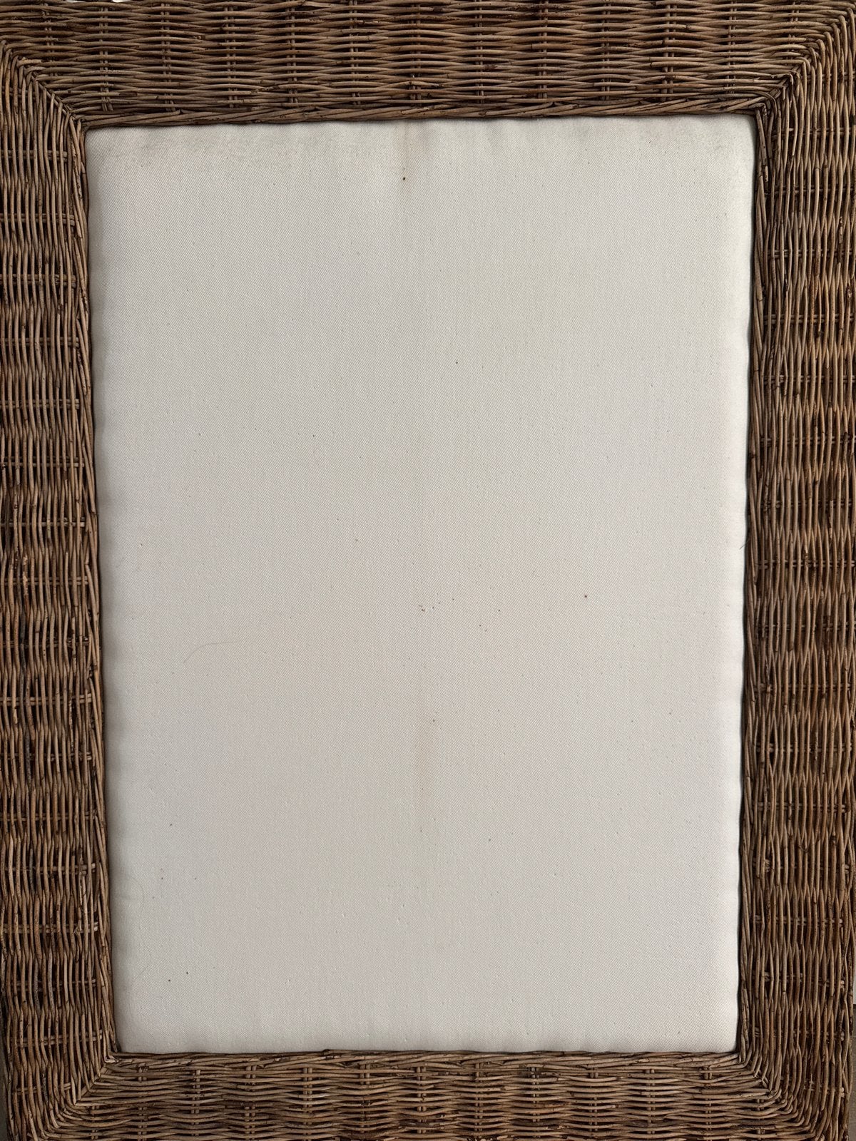 Rotan prikbord 100x75 cm in prima staat, Ophalen, Boho, Zo goed als nieuw, Natuurlijk materiaal