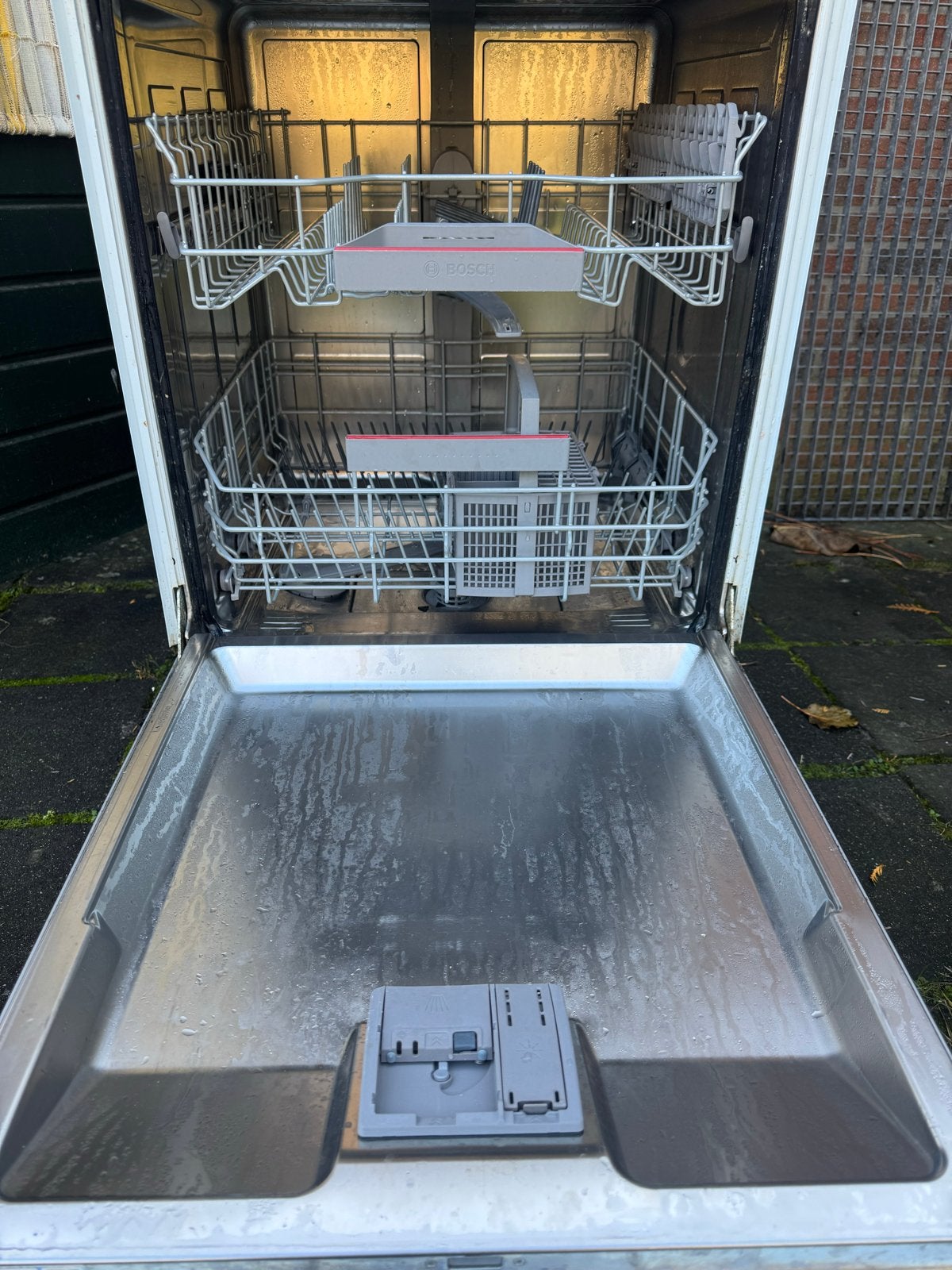 Bosch inbouw Vaatwasser, rvs front, Ophalen, 60 cm of meer, Eco programma, Zo goed als nieuw