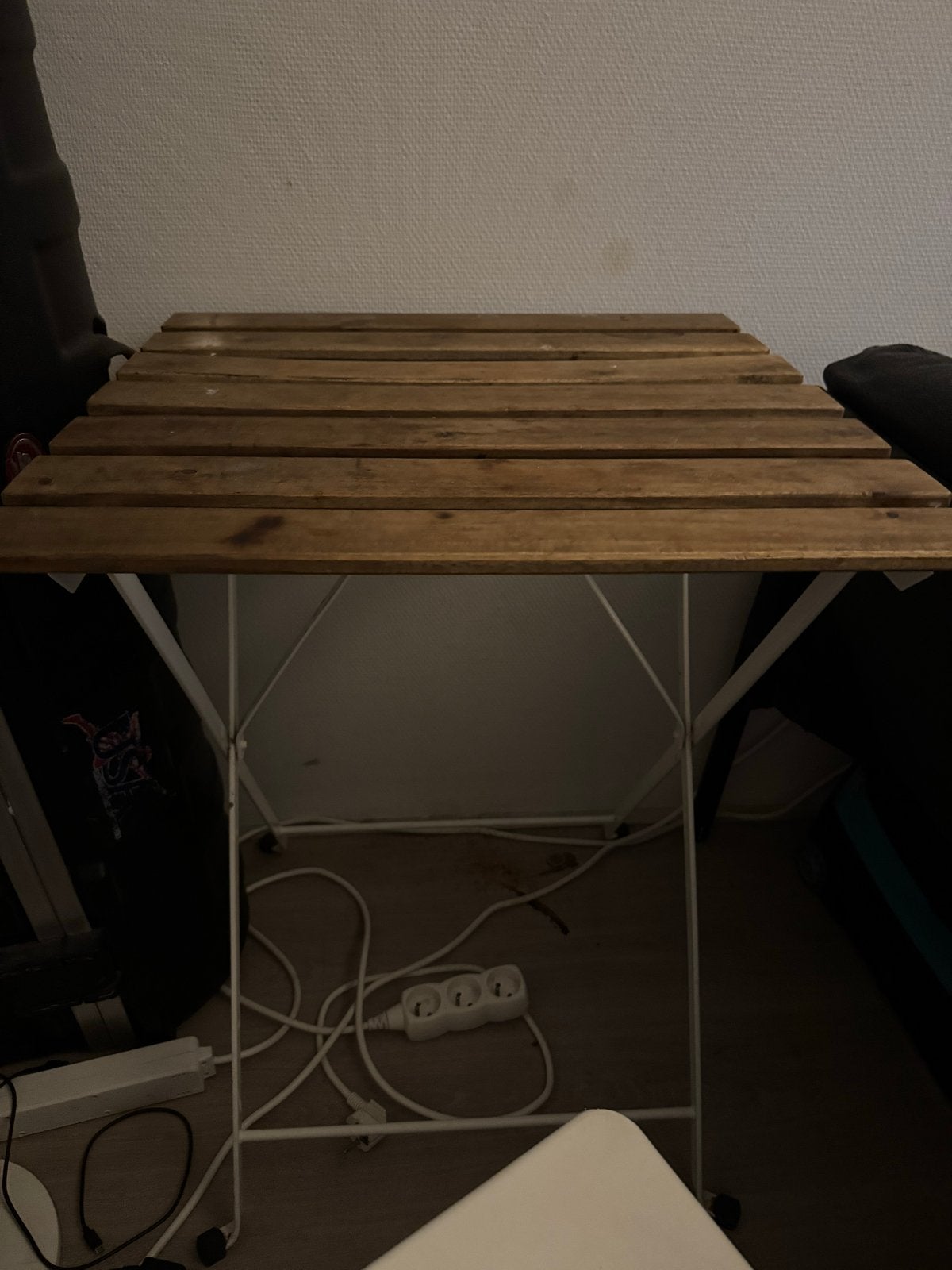 Ikea TÄRNÖ: Houten bijzettafel/balkontafel inklapbaar, Gebruikt, 55 tot 75 cm, Rechthoekig, Hout
