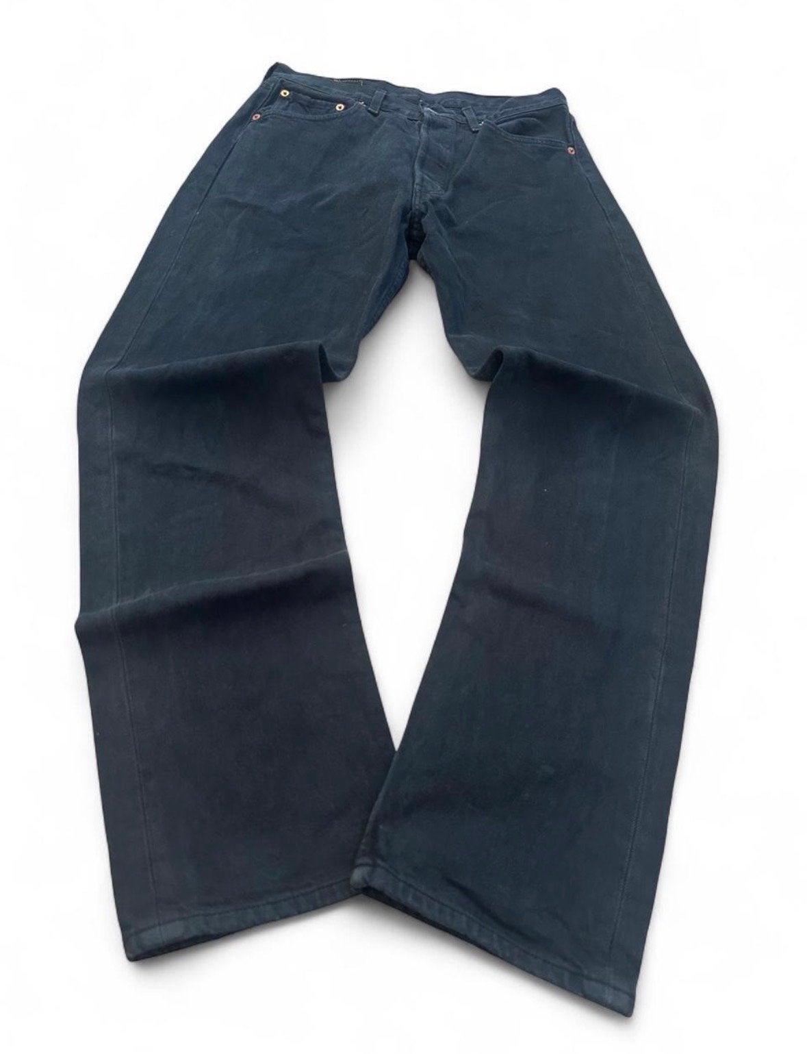 Vintage Levi's 501 Jeans W29 L32 - Zwart Rigid Denim - 2000, Ophalen of Verzenden, Gedragen, Zwart, W32 (confectie 46) of kleiner