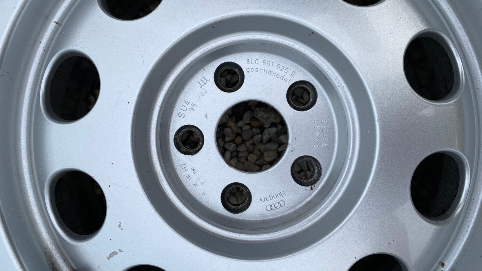 Audi velgen 185/60R15 onbeschadigd met Dunlop winterband, Auto-onderdelen, Ophalen, 15 inch, Velg(en), 185 mm