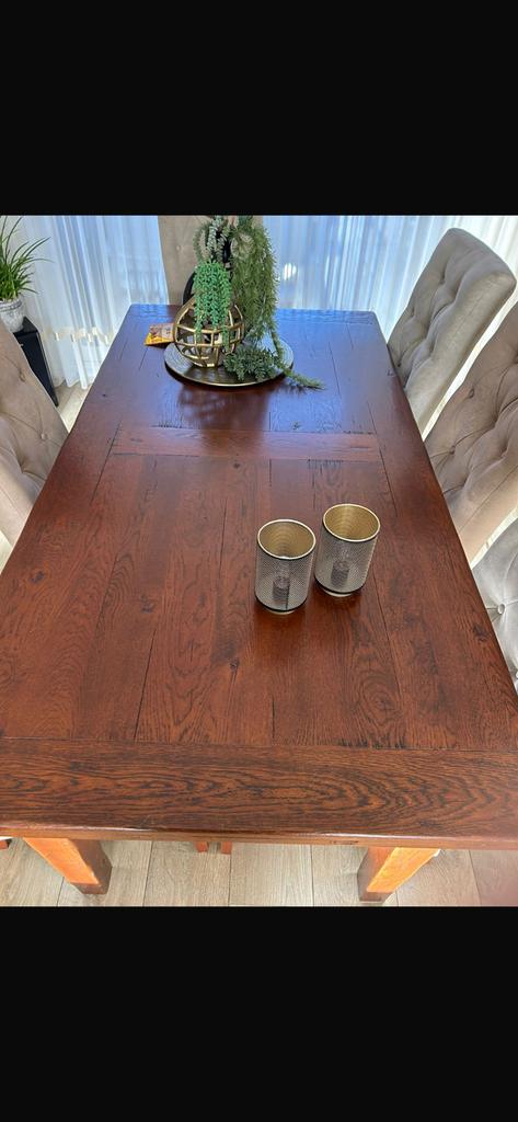 Eetkamertafel. 90x180x77 + 2 verlengstukken, Huis en Inrichting, Gebruikt, 200 cm of meer, Rechthoekig, 50 tot 100 cm