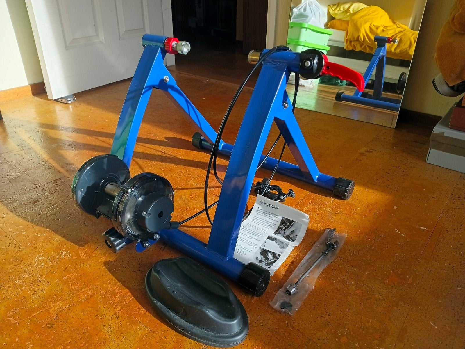 fiets- bycicletrainer, Fietsen en Brommers, Ophalen, Zo goed als nieuw, Bovenkleding