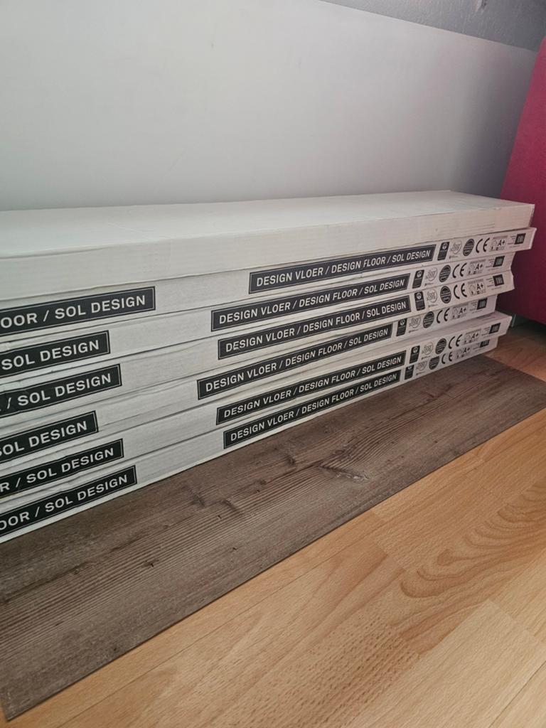 Pvc vloer +-24 m2, Huis en Inrichting, Ophalen, Nieuw, Overige typen