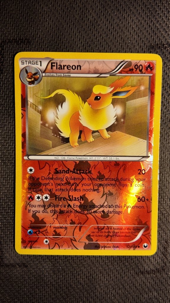 Flareon 12 Dark Explorers | Pokemon kaart, Ophalen, Zo goed als nieuw, Losse kaart, Foil