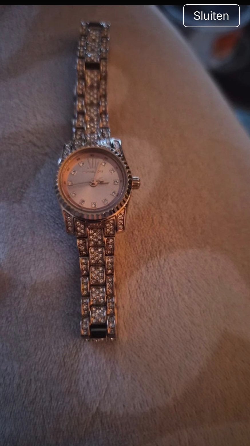 Michael Kors MK4863 Dameshorloge Roségoud met Strass, Overige merken, Staal, Polshorloge, Nieuw