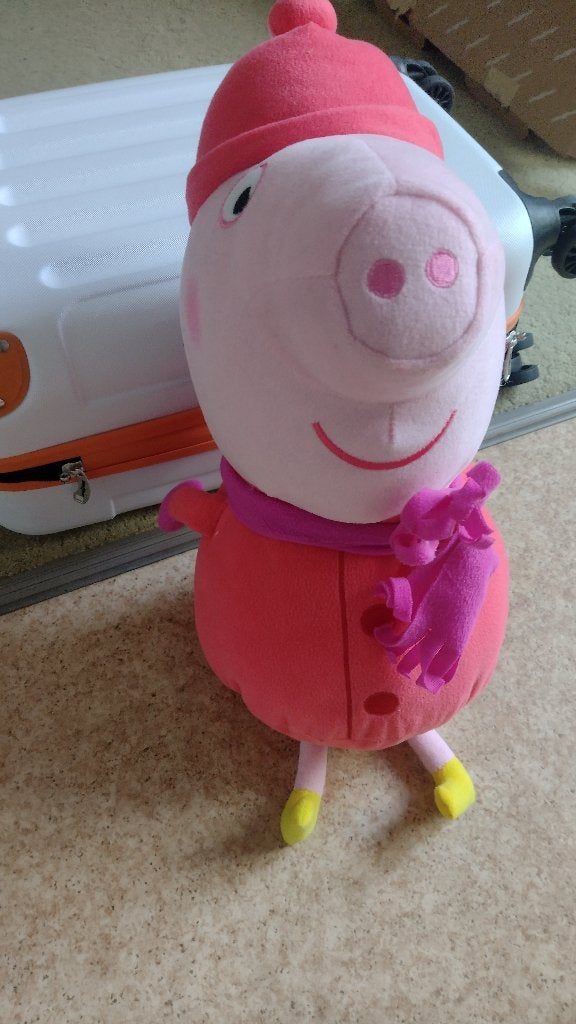 Peppa Big knufeel groot, ong. 50-55 cm, en baby Peppa, Ophalen of Verzenden, Zo goed als nieuw, Overige typen