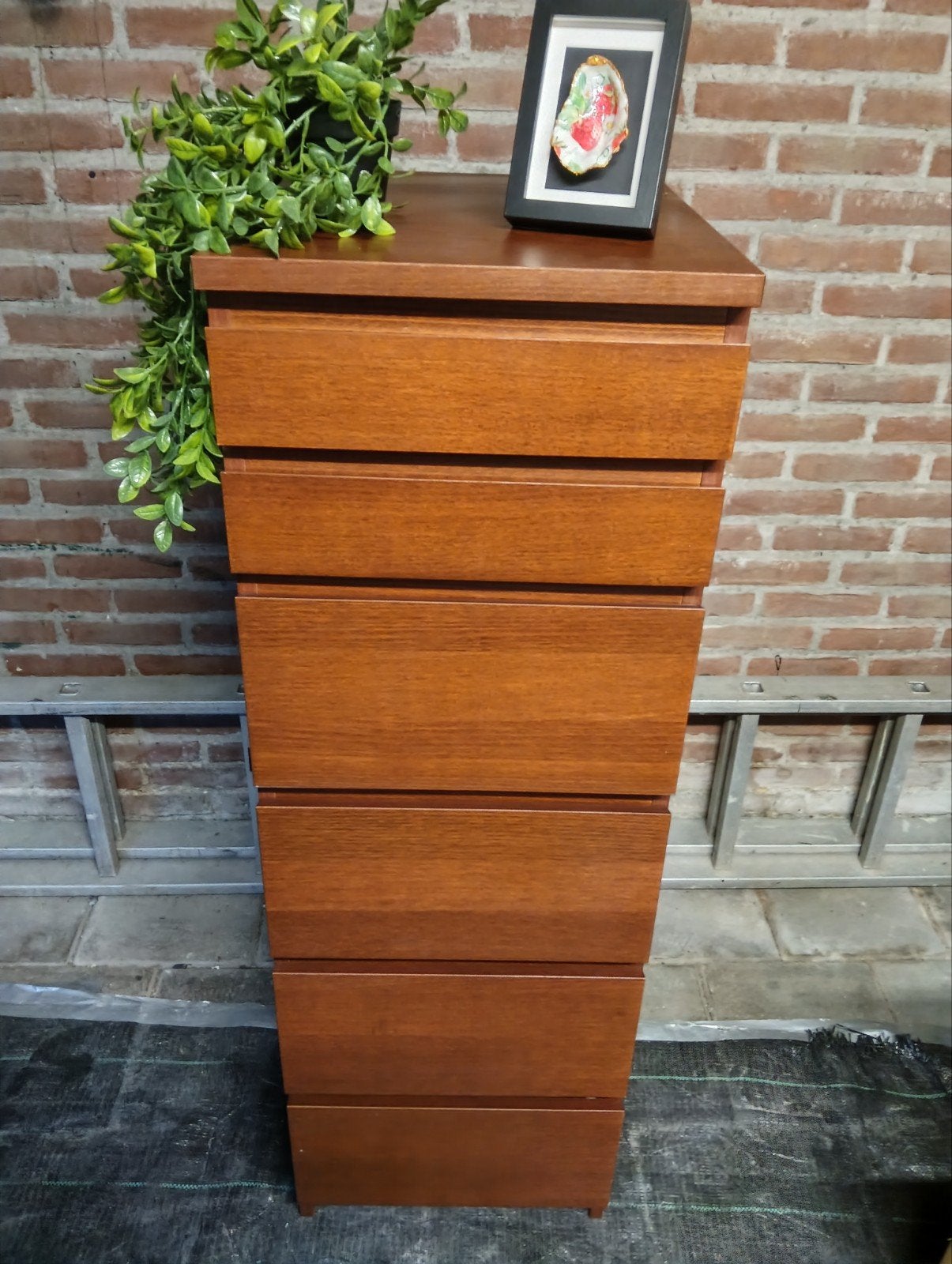 Malm ladekast met spiegel - 6 lades - ikea, Ophalen, Minder dan 50 cm, 5 laden of meer, Zo goed als nieuw