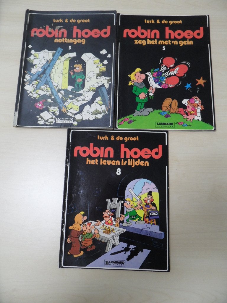 Robin Hoed. 3 X, Meerdere stripboeken, Ophalen of Verzenden, Gelezen